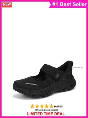 Mary Jane Walking Shoe with Arch Support & Cushioning